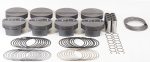 Mahle MS Piston Set Ford 348CI 4.035 Bore 3.400stk 5.400Rod .927 Pin -6.5cc 10.0 CR Set of 8 For Cheap