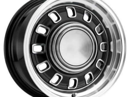 Legendary Wheels 12 Slot - 15 x 7 in. - 4 x 4.5 - 3.75 BS - Black  LW60-50744A Supply