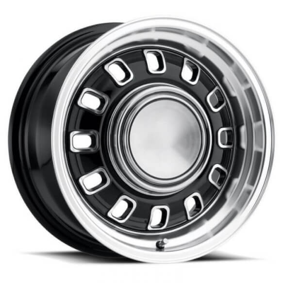 Legendary Wheels 12 Slot - 15 x 7 in. - 4 x 4.5 - 3.75 BS - Black  LW60-50744A Supply