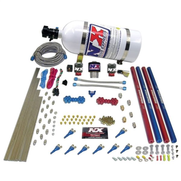 Nitrous Express Pro-Shk Gas Nitrous Kit (200-600HP) w Rails and 10lb Bottle Cheap