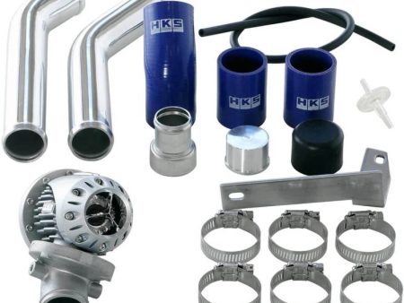 HKS 08+ Evo 10 SSQV4 BOV Kit Includes 2 Polished Aluminum Pipes Supply