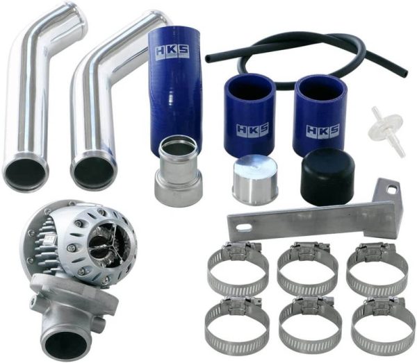 HKS 08+ Evo 10 SSQV4 BOV Kit Includes 2 Polished Aluminum Pipes Supply