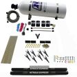 Nitrous Express Pro-Shk Gas 4 Solenoids Nitrous Kit (200-600HP) w Rails and 15lb Bottle For Cheap