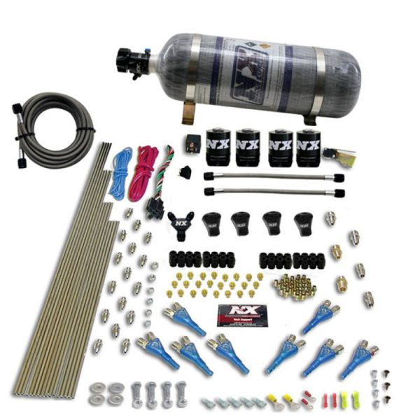 Nitrous Express Pro-Shk Gas 4 Solenoids Nitrous Kit (250-650HP) w Composite Bottle Online